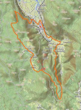 Trasa gorsko kolesarskega izleta - Borovnica kolesari 2024